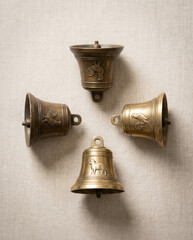 Minimalist Flat Lay of French Easter Bells