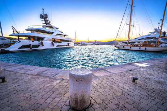Saint Tropez village scenic yachting waterfront sunset view - Powered by Adobe
