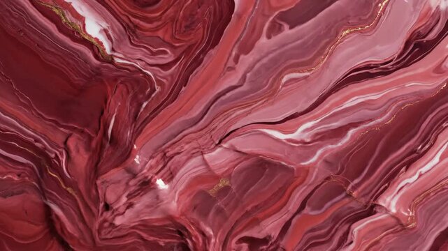 Abstract red and white marble texture swirls for backgrounds