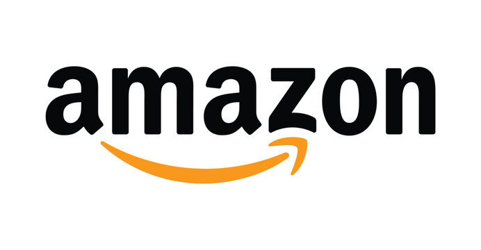 Latest amazon icon vector, amazon icon symbol sign, Popular e-commerce amazon icon logo.