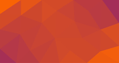 Orange Red and Pink in Low polygonal vector background Geometric design for Texture