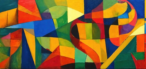 Illustration on the theme of modern painting. Art. Generative AI