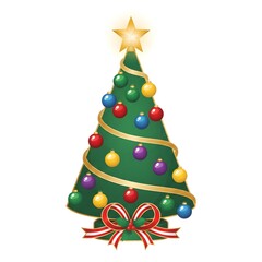 christmas tree vector illustration