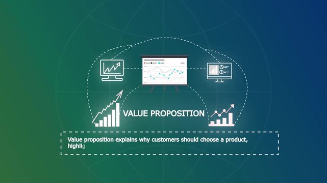 Value Proposition Concept Highlighting Customer Benefits, Brand Differentiation And Business Market Appeal.