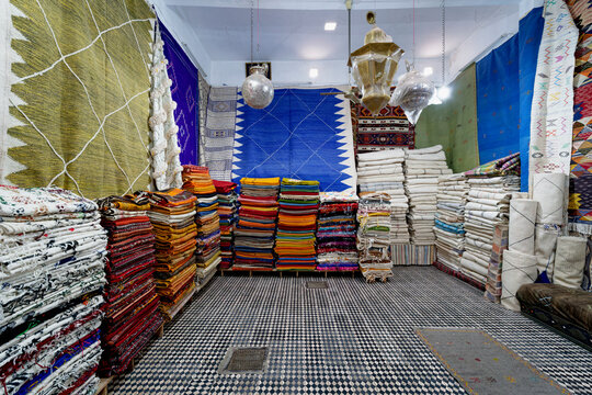 Souk of Taroudant medina, Souss-Massa, Morocco.