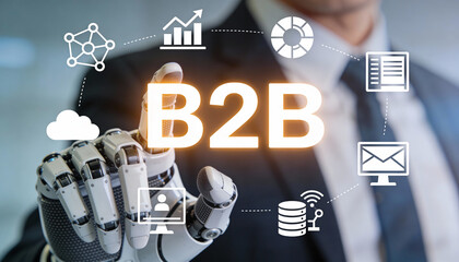 B2b technology solutions revolutionizing business operations with ai corporate environment digital content professional viewpoint
