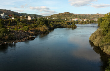 Fototapeta premium View of the Miño river, Ourense, Galicia, Spain