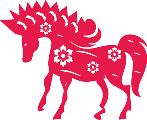 Chinese Year Of Horse Illustration