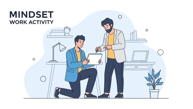 teamwork and collaboration in a modern office environment focused on work activity and productivity - Powered by Adobe