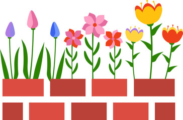 Spring Flowerbed Icon
