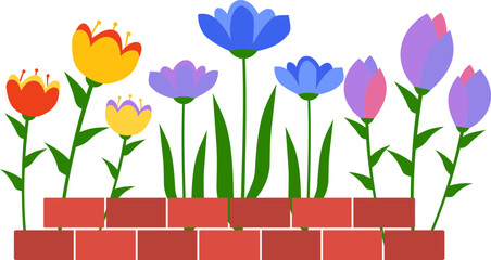 Spring Flowerbed Icon