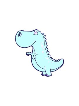 splitting motion animation of dinosaur cartoon
