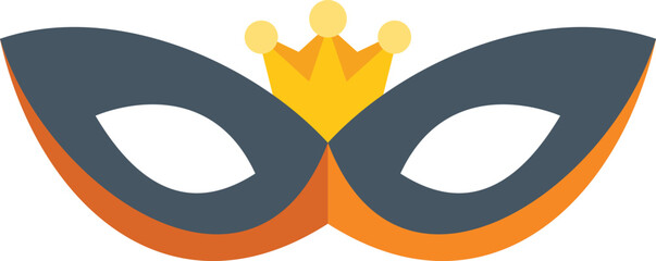 Colorful carnival mask with crown is preparing for mardi gras celebration © anatolir