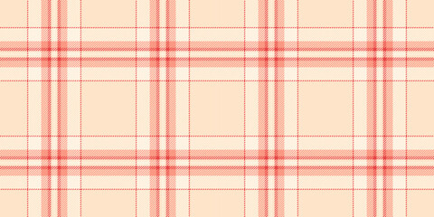 Jacket background vector tartan, advertisement seamless texture check. Content pattern textile plaid fabric in light and red colors.