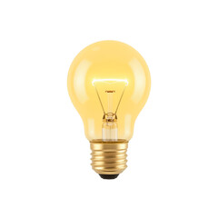 A lit bulb representing an idea, energy and innovation
