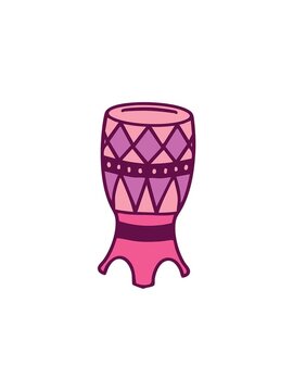 pressure popping animation of brazilian surdo carnival drum