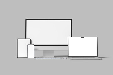multi devices blank mockup template