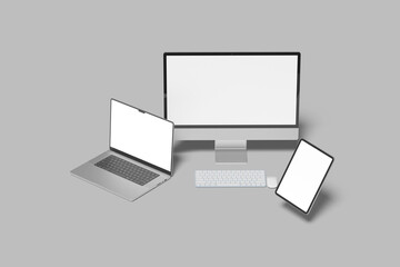 multi devices blank mockup template