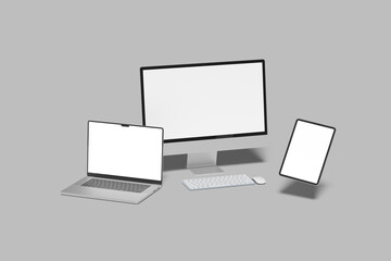 multi devices blank mockup template