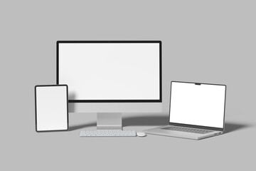 multi devices blank mockup template