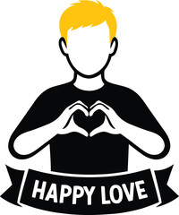 A person Pageantry Pageant Pageant showing love and happiness with heart shape hands gesture