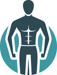 Slim Body glyph solid icon