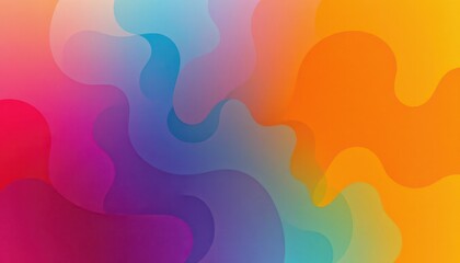 Colorful Abstract Wavy Background with Smooth Gradient Blends in Vibrant Hues for Dynamic Visual Content