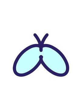 pixelize effect animation of simple illustration of a butterfly