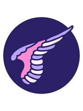 bob and pause animation of wing cartoon element