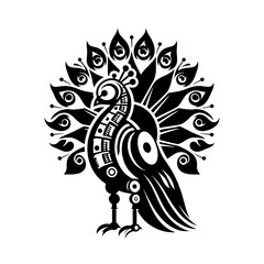 peacock vector illustration