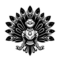 peacock vector illustration