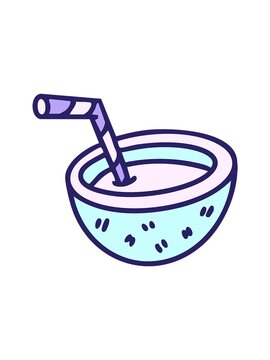 popping motion animation of brazilian cocoloco brazilian cocktail drawing