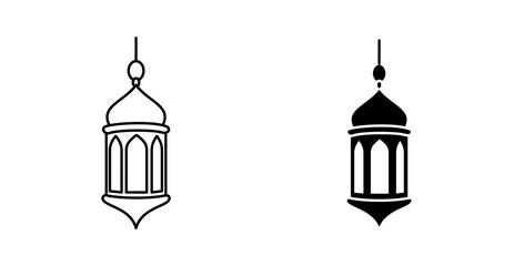 Fanous Ramadan Lantern Icon for Islamic Celebration and Festive Decor