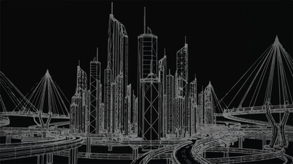 Fototapeta premium a-black-and-white-wireframe-illustration_5dSUfEgjRk2vH90bWZ5HiA_ElwX5n-SS9i_TSwz-Fw4Ew_traced