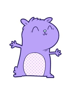 bobbing motion animation of gerbil drawing