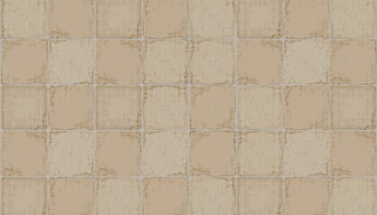 Obraz premium Textured Beige and Cream Tile Background with Subtle Patterns and Vintage Appeal for Design Projects