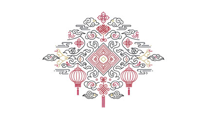 Traditional Chinese New Year Lantern Design 1.