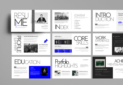 Clean CV Presentation Design for Corporate and Creative Careers