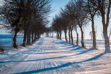 Snow-covered roads, snowstorm, strong winds, poor road conditions