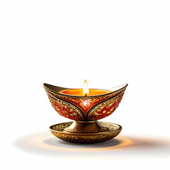 burning candle holder