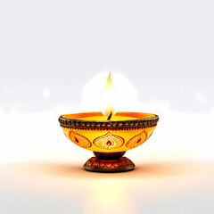 candle in a glass bowl