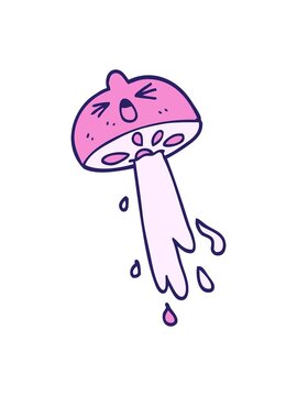 pixelize effect animation of cartoon doodle squirting lemon