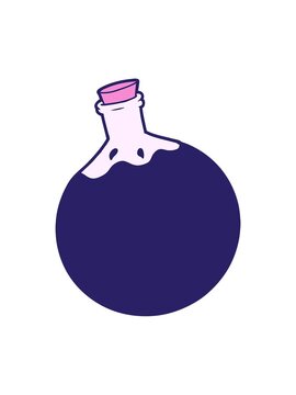 pixelize effect animation of halloween potion cartoon