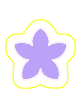 radioactive glowing animation of a single culturally traditional japanese flower design