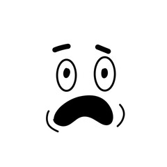 Naklejka premium Hand drawn face emoticons 
