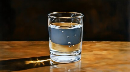 a water in a glass 