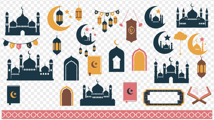 Ramadan Kareem islamic design elements