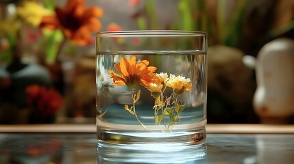 a water in a glass 