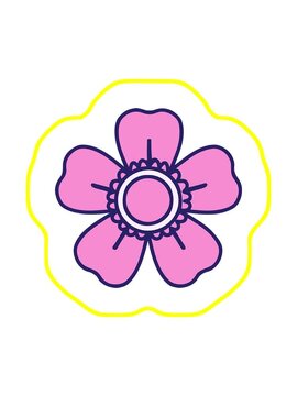radioactive glowing animation of tattoo style drawing of decorative flower