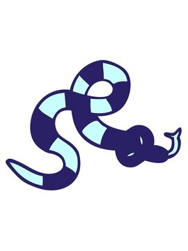 jiggle motion animation of cartoon doodle poisonous snake